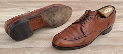 Allen Edmonds Bradley Split Toe Cognac Brown Leather Casual  display picture 3