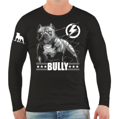 Longsleeve BULLY Bulldog bullterrier bulldoggen hunde dog geschenk staffordshire