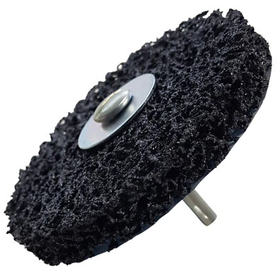 Craft-Equip Ø50mm schwarze Reinigungsscheibe + Spanndorn Nylon schleifen CBS