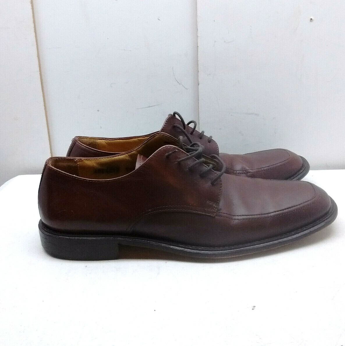 PRONTO-UOMO Firenze Italy Brown Leather Oxford Apron Toe 