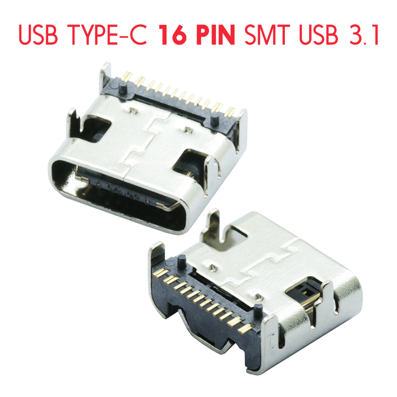 6 Pièces Connecteur Femelle USB C à Montage Sur Panneau, Ronde