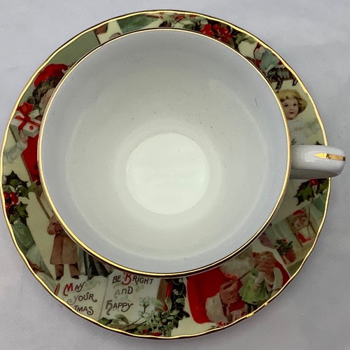 Christmas Cup, Saucer & Tray - May Your Christmas Be Bright and Happy - Picture 7 of 9