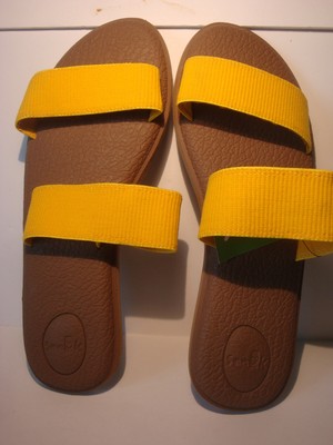 women's double strap slides