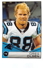 2004 Panini Football Stickers Greg Olsen #366 NM/MT CAROLINA PANTHERS/FOX