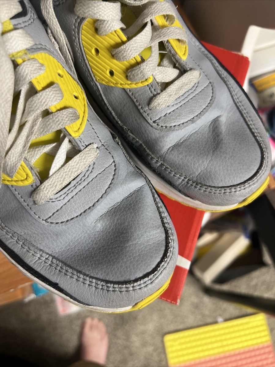 Nike Air Max 90 LTR (GS) Gray Yellow White Smiley DQ0570