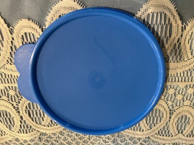 Blue Tupperware Butterfly Tab Replacement Lid C,  2541D-1