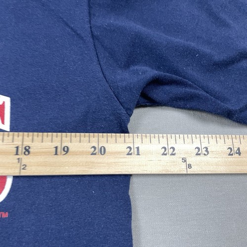 VTG California Angels T-Shirt Mens Russell Athletic Spell Out Logo Blue 1995 USA - Picture 11 of 13