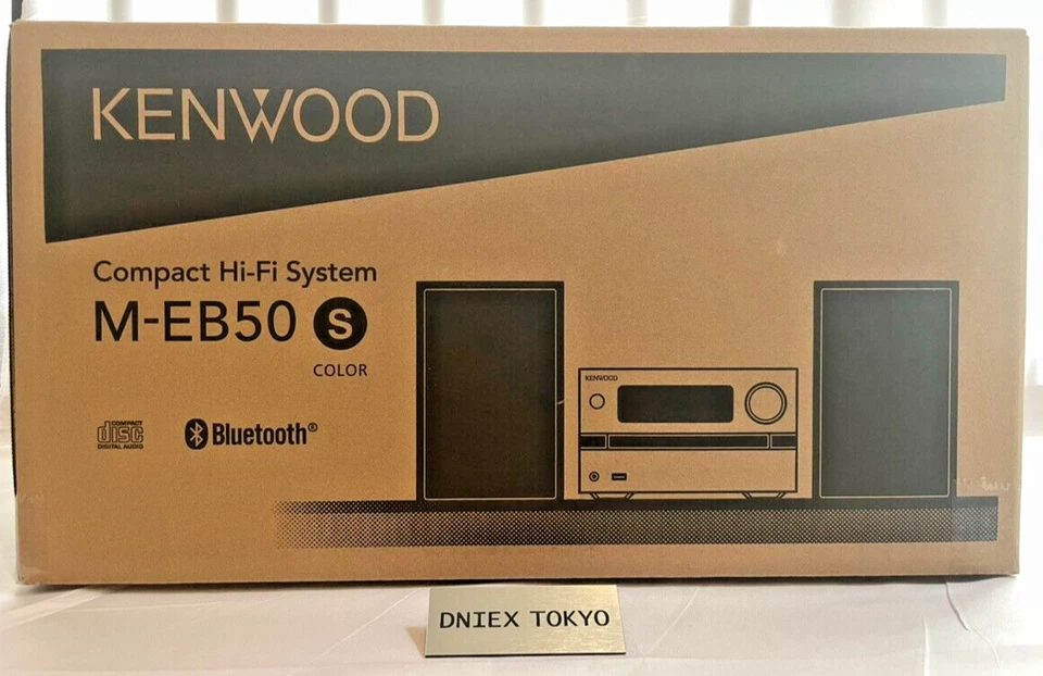 JVC Kenwood M-EB50-S Compact Hi-Fi System Silver CD Player Bluetooth AC 100V New - Image 3 of 4