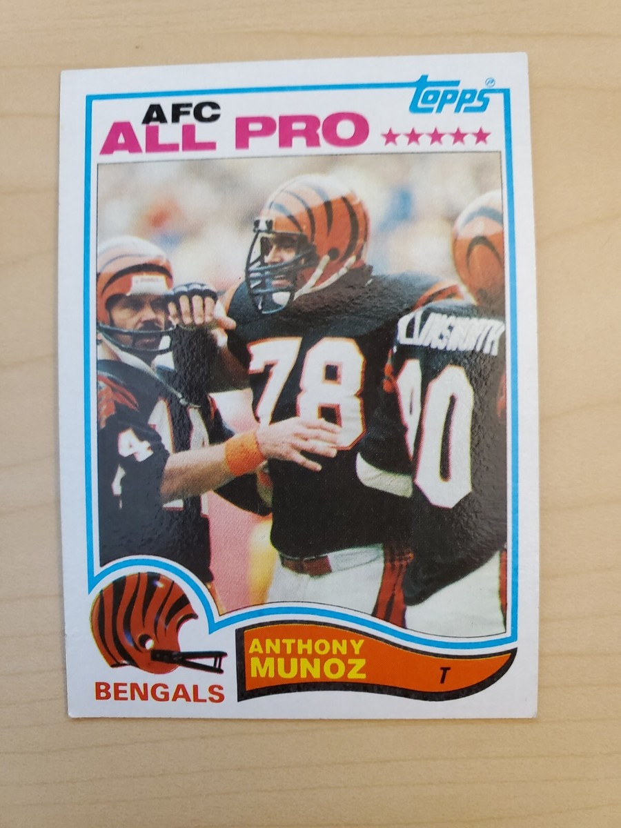 Gabor/ガボール激レア!1点物!手書き看板 ANTHONY MUNOZ ROOKIE 1982 TOPPS ALL PRO FOOTBALL CARD #51 RC