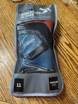 Puma One Protect 1 Goalkeeper Gloves Mens Size 11   041477-21 blue red blast bla