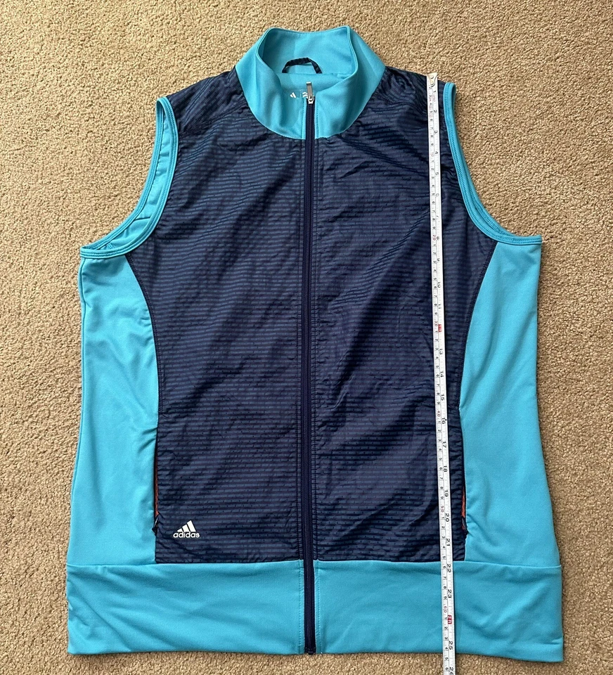 Adidas Golf Vest Womens Large Purple Polyester Full Zip Comfort Activewear Coat - Image 3 of 4