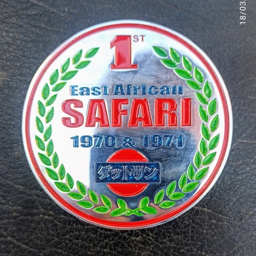 DATSUN safari east african 1970 1971 fairlady z tribute badge emblem 8cm - Picture 2 of 5