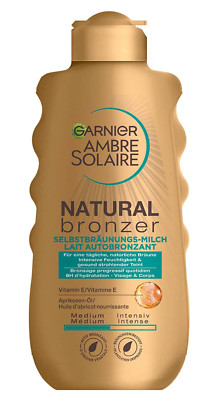  Garnier Ambre Solaire Natural Bronzer Selbstbräuner Selbstbräunungsmilch 200ml 