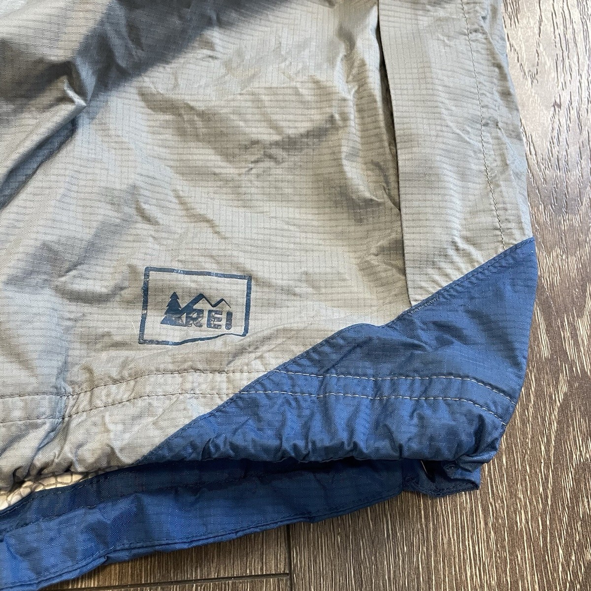 REI Rainwall Jacket Full Zip Rain Jacket Outdoor Blue 844639 No