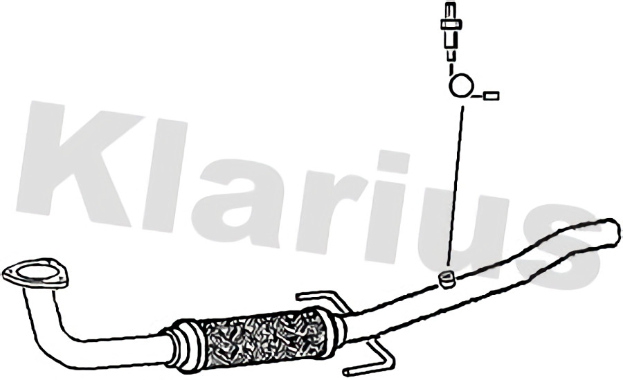 Klarius centre pipe fits Opel vectra 2.2 02> GM529A