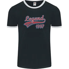 Legend Since 28th Birthday 1997 Mens Ringer T-Shirt FotL