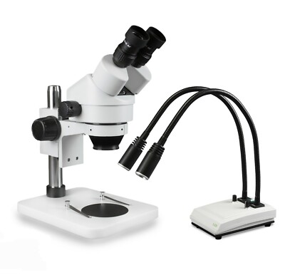 Parco Scientific 7Xâ  45X Binocular Zoom Stereo Microscope with LED Dual Light