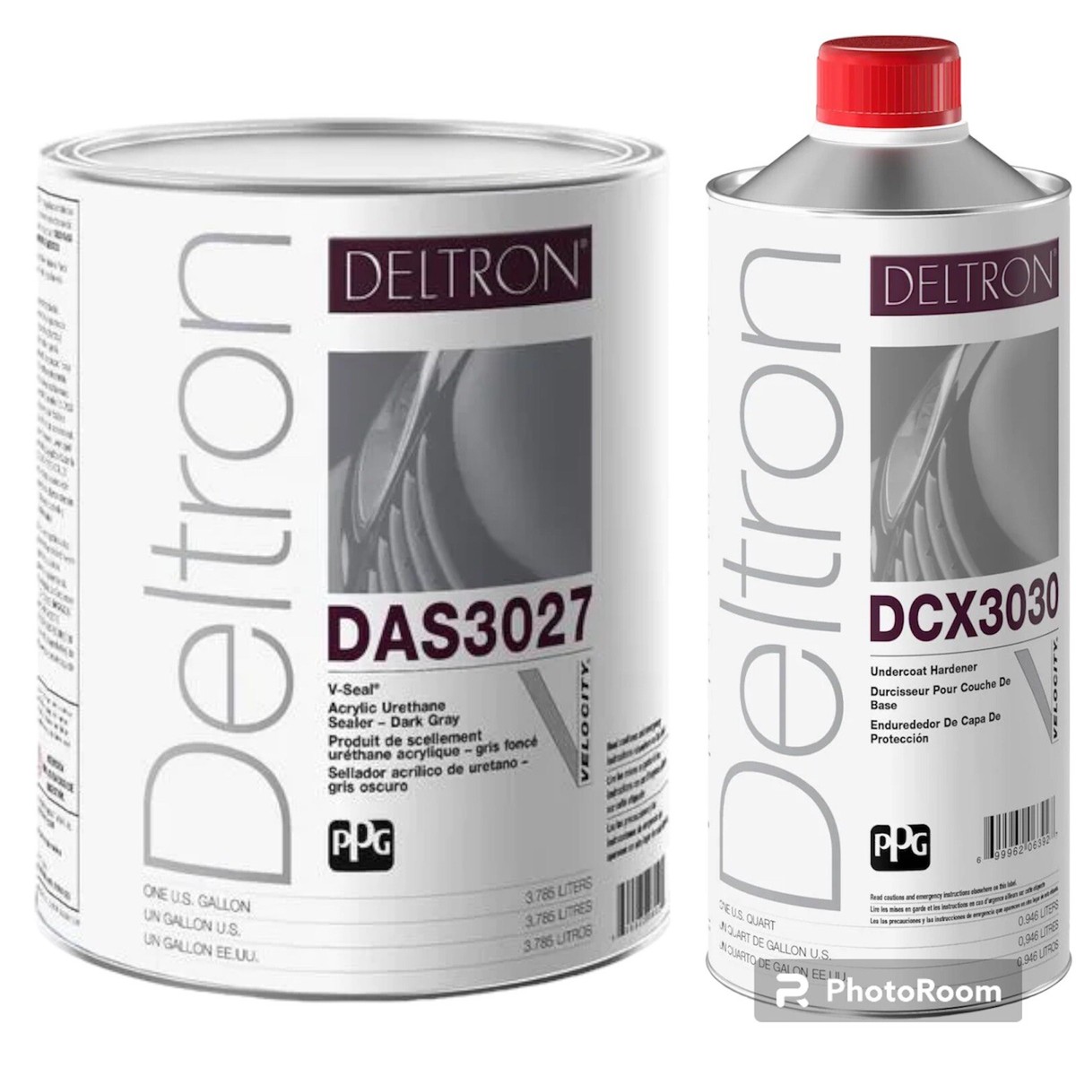 DAS3027 Deltron PPG Acrylic Urethane Sealer Dark Gray Gal DCX3030