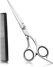 Hair Cutting Scissors 6.5" Stainless Steel Barber Haircut Shears Professional