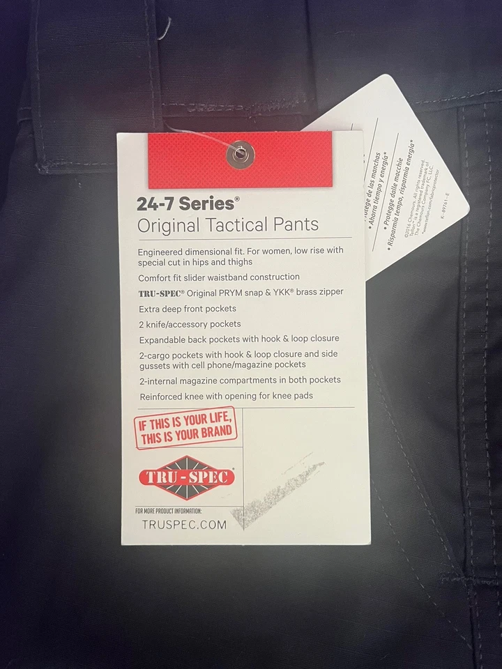 Calça EMS Feminina TRU-SPEC 24-7 Tamanho 4 MARINHA, VENDA SEM CAMISA! - Imagem 4 de 4