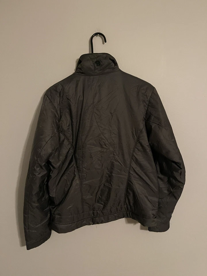 Chaqueta Abrigo Mountain Hardwear Primaloft Gris Cremallera Completa Exterior - Para Mujer Mediana Foto 4 de 4