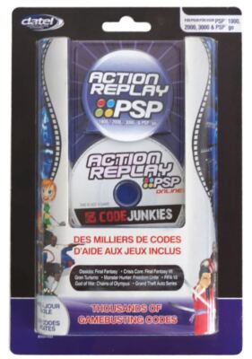 Datel Action Replay Cheat-Modul Adapter für Sony PSP Fat S&L Go Konsole Spiele