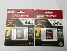 Transcend 64GB SDXC Class 10 UHS-1 Flash Memory Card Up to 90MB/s TS64GSDXC10U1