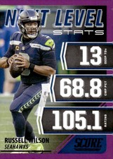 2021 Score #NL3 Russell Wilson Next Level Stats Purple