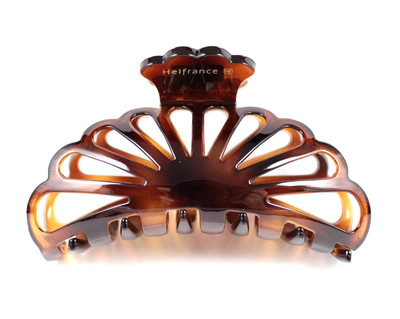 FAN FRANCE MADE ACETATE HAIR CLAMP CLAW CLIP BARRETTE C724TT  display picture 3