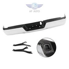 Step Bumper Rear Face Bar Chrome For 2013-2018 Ram 2500 and 13-18 Ram 3500