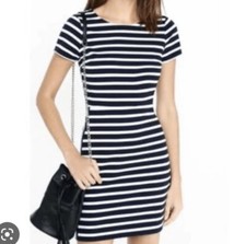 Express Navy Stripe Mini Dress Size 0