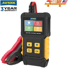 AUTOOL 12V 24V Car Battery Tester Color HD Cranking Internal Resistance Analyzer