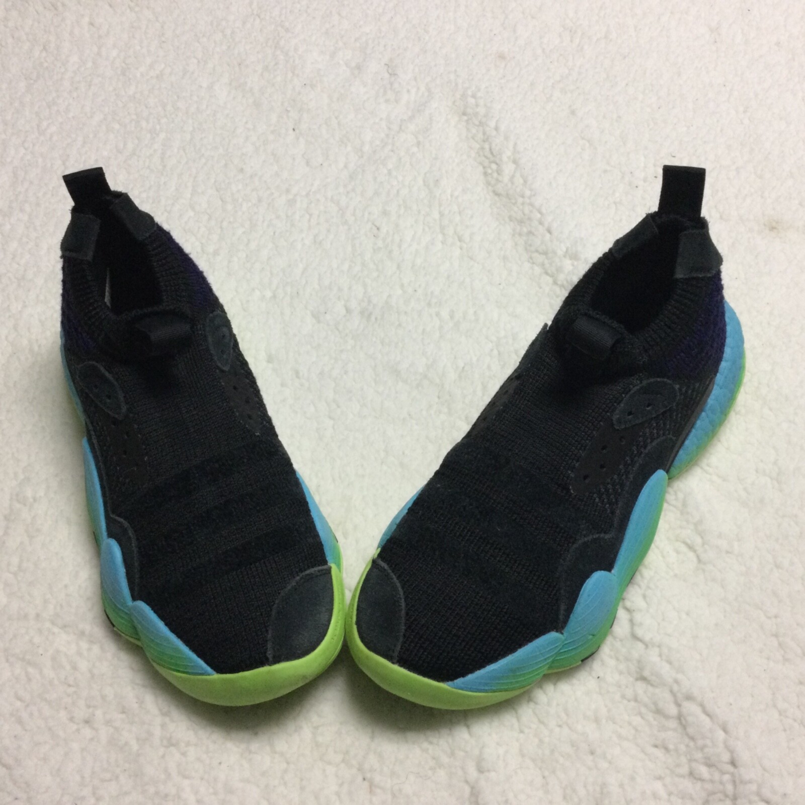 SAOLA Scarpe da basket Adidas Trae Young 2.0 H06473 nero verde blu taglia 10