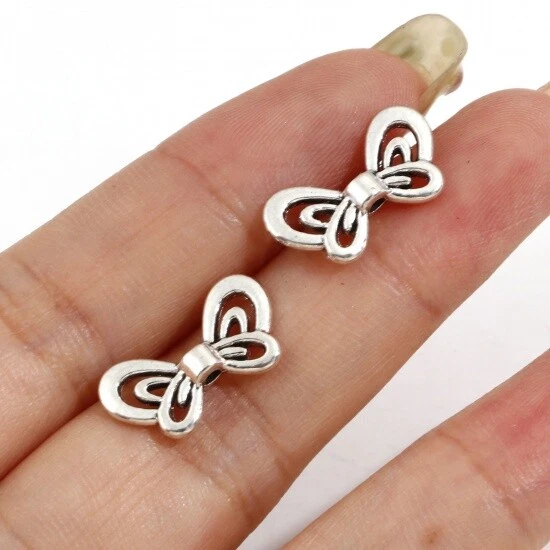 Tibetan Silver Wing Spacer Beads Angel Hollow Butterfly 18mm x 9mm 20pcs - Image 4 of 4