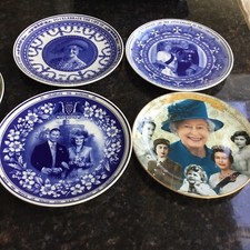 Vintage Commemorative Plate Collection, Royal Family , Wedgewood And Worcester