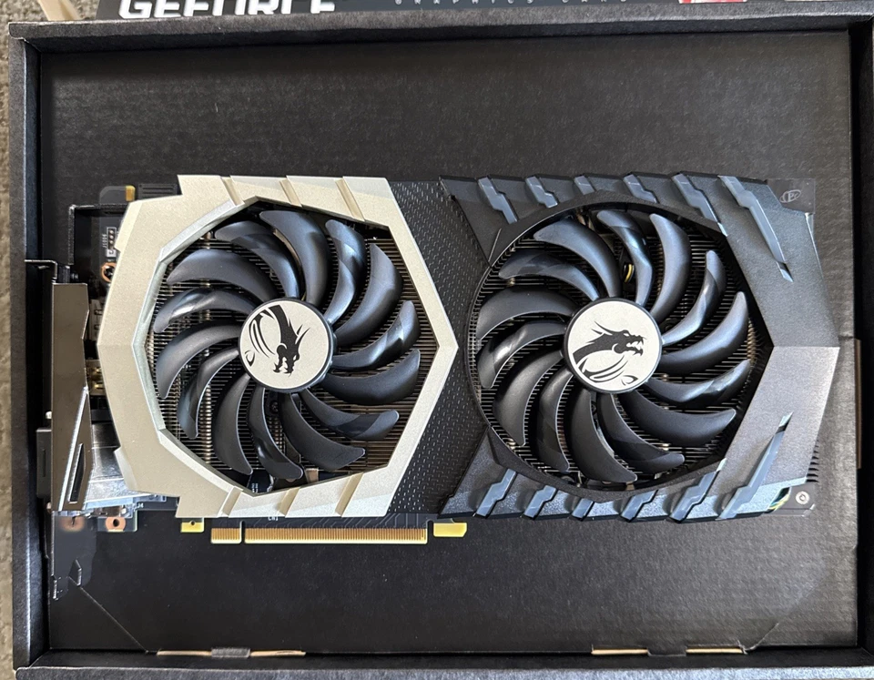 MSI GeForce GTX 1070 TI Titanium 8 GB Graphics Card Tested Works Box Papers Mint - Image 2 of 4