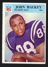 1966 Philadelphia Gum JOHN MACKEY Baltimore Colts #18 About EX Condition