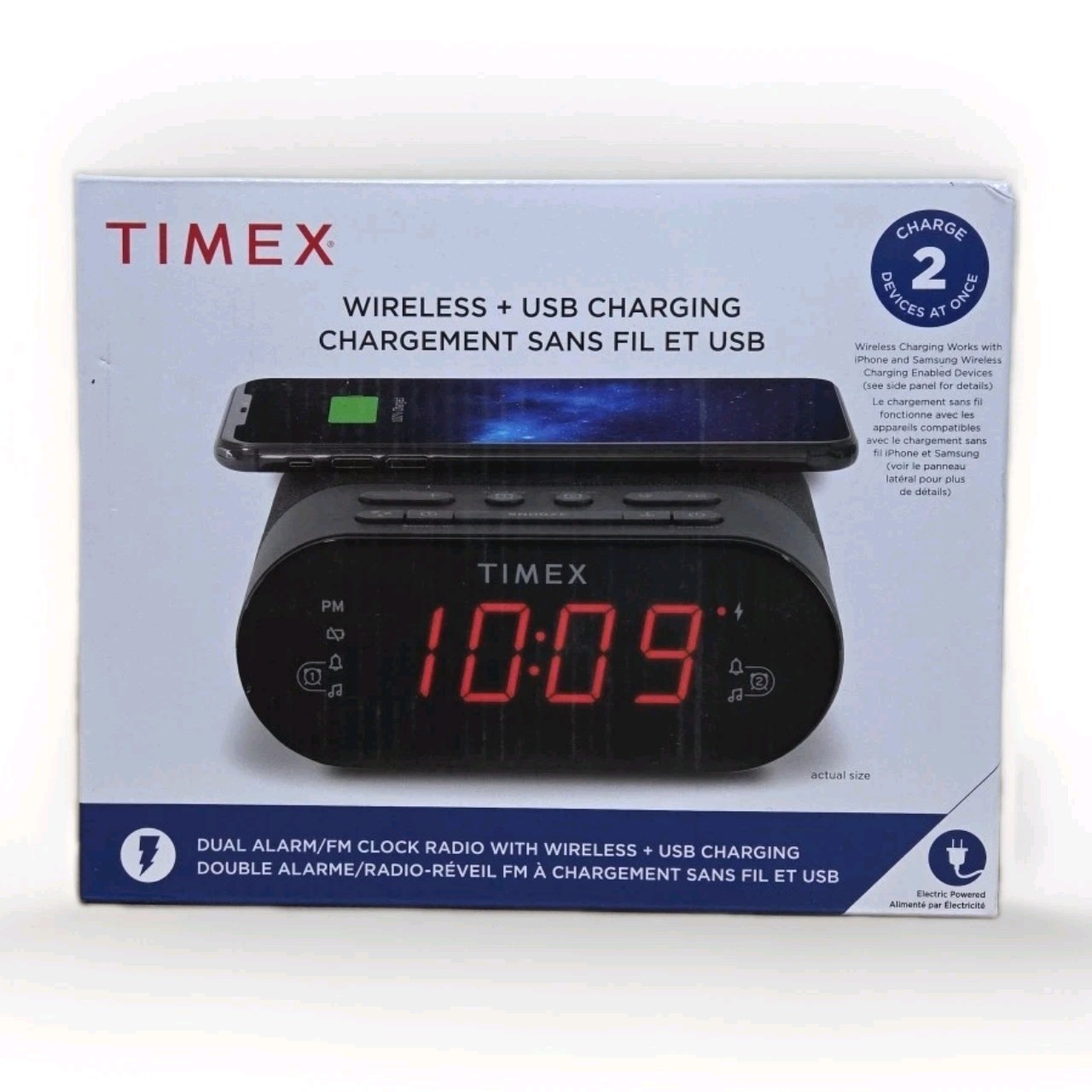 Radio With Wireless Charger And Usb Charger