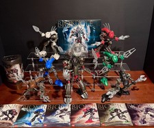 Lego Bionicle Completo Makuta y los 6 Rahkshi + Kraata + Instrucciones + Error de impresión