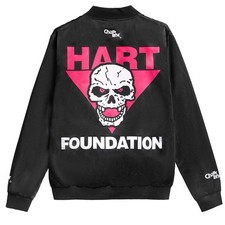 Men's Chalk Line Black Bret Hitman Hart Hart Foundation Jacket Medium Used