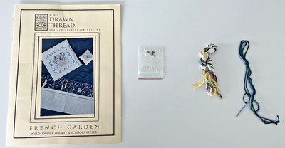 The Drawn Thread OOP French Garden Needlework Pocket New Cross Stitch Kit