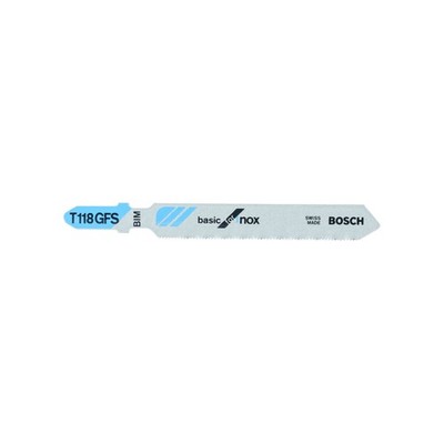 Bosch Stichsägeblatt T 118 GFS VE à 5 Stück Basic for Stainless Steel