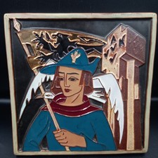 Flanders Belgium Flemish AVV KVV Memorial Tower decorative tile plaque