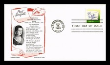 LETTER WRITING WEEK WRITE SOON GREEN STAMP 1980 ARISTOCRAT FDC ABIGAIL ADAMS UNA