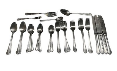 Wallace Casino 18/10 Flatware Set Stainless Steel Silverware 60 Pieces