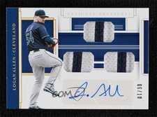 2020 Panini National Treasures Holo Gold 6/10 Logan Allen #GGS-LA Auto 0eo6