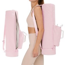 Puffy Yoga Mat Bag Yoga Gym Bags for Women Men, Full-Zip Pilates Bag with Wet...