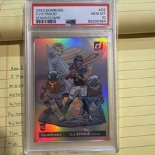 2023 PANINI DONRUSS DOWNTOWN! #D2 CJ STROUD RC PSA 10 Gem