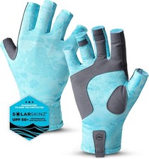 UV Fishing Gloves - Fingerless Grip for Kayak Gloves - UPF 50 Sun Protection