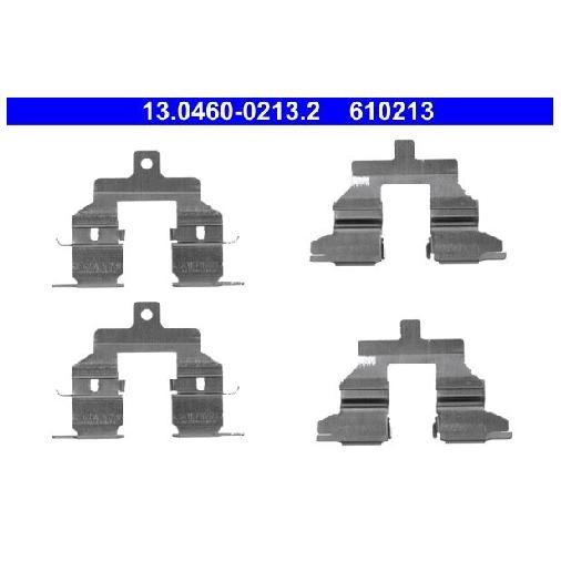 ZubehöRsatz Scheibenbremsbelag FüR Nissan X-Trail T31 2.0 2.5 07 Bis 14 ATE K9K-image